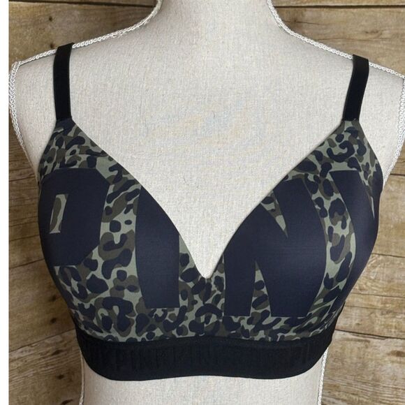 PINK VICTORIA'S SECRET WEAR EVERYWHERE WIRELESS EVERYDAY LIGHTLY LINED BRA 36D - Picture 1 of 3